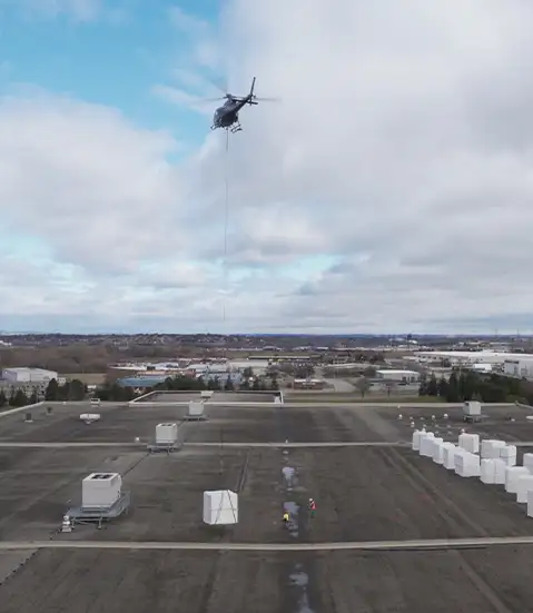 Industrial warehouse roofing project
